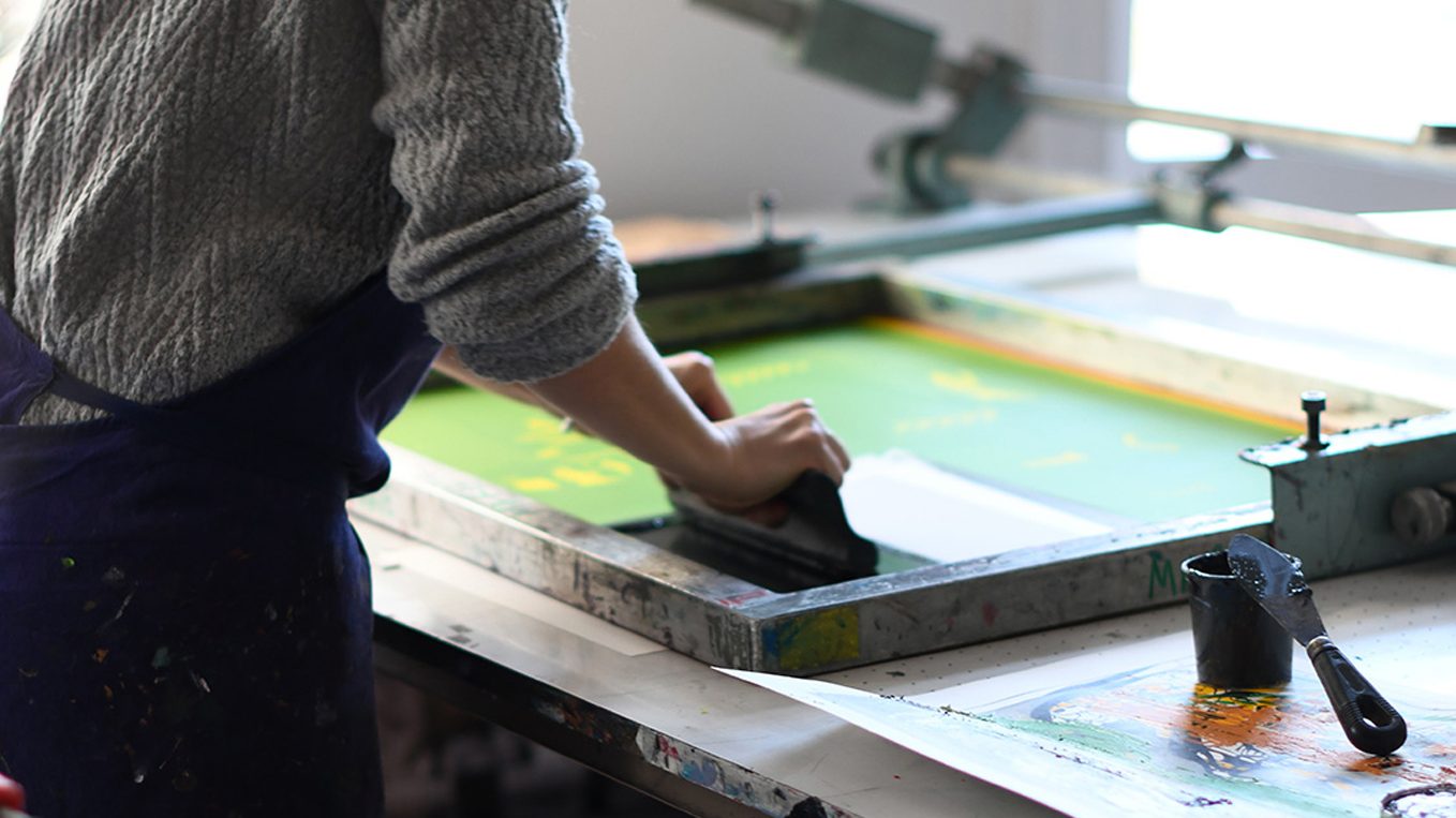 tirage sérigraphie manuel @Benoit Roche